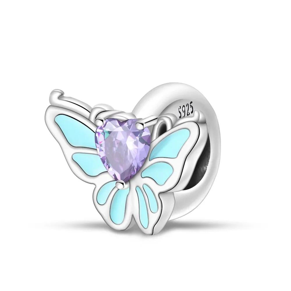 Kupferanhänger Niedliches Tier Kletterfrosch Anhänger Blau Grün Passend für Original Armband Damen Armband Geschenk