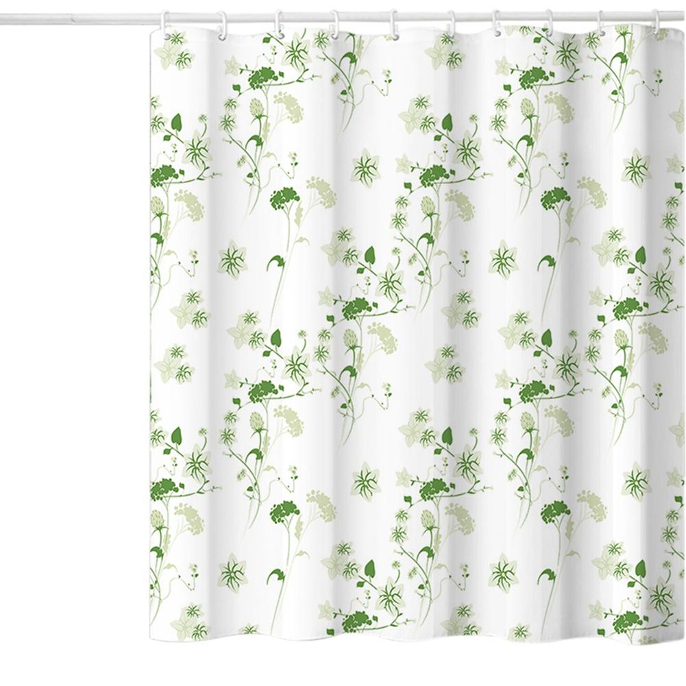 

Spring Shower Curtain Green Leaf Floral Curtains For Bathroom Vines Baththb Waterproof Polyester Bathroom Curtain