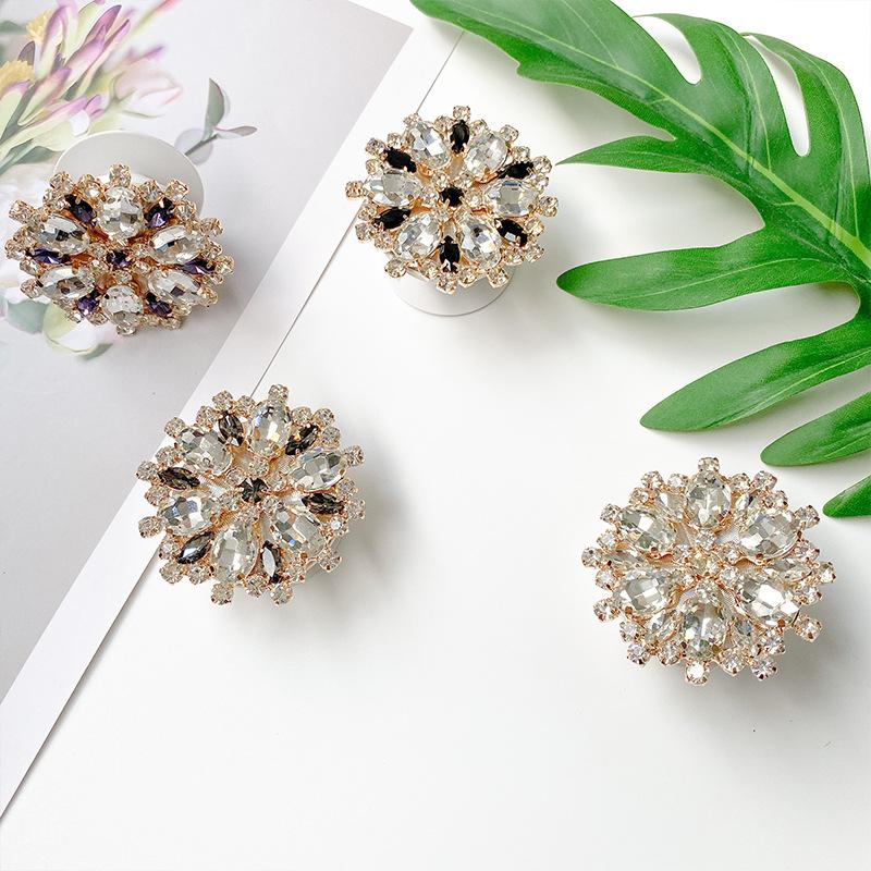 Rhinestone Airbag Bracket Telescopic Folding Lazy Mobile Phone Tablet Universal Bracket Desktop Paste Gem Rack
