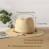 Summer Sun Hats Ladies Fashion Girl Straw Hat Shell Strap  Beach Hat Casual Grass Jazz Top Panama Hat Womens Bone Visor Cap