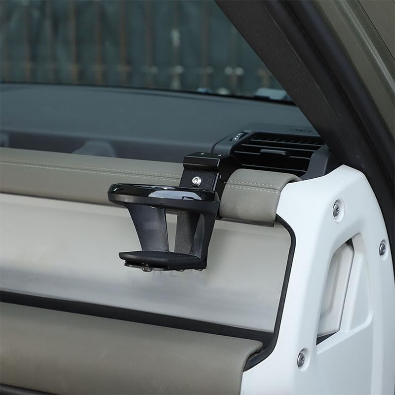 METYOUCAR Drink Holder Cup Aluminum Alloy Suitable for Land Rover Defender 90 110 Interior Convenient Custom Car Supplies Holder, Round, Material,