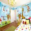 Wall Murals 3D Cartoon Animal Photo Wallpaper Boys And Girls Children's Bedroom Background Wall Painting Kid's Wall Paper