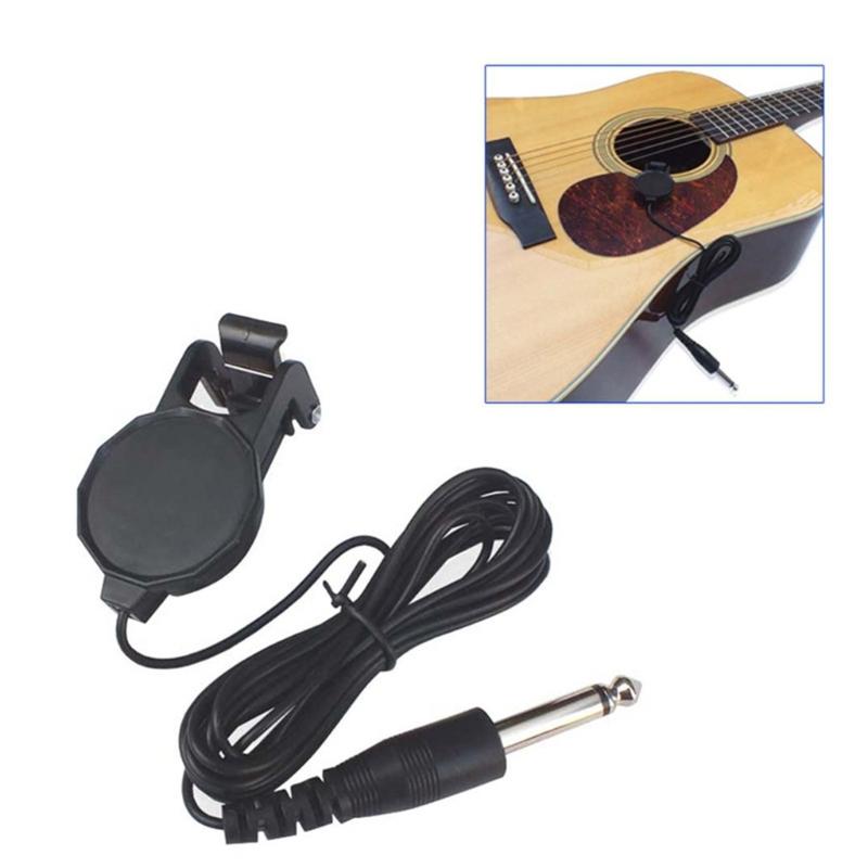 Acoustic Guitar Piezo Pickup Contact Microphone Vocal Pickup Replacement  Clip-On Pickup Musical Instrument Accessory