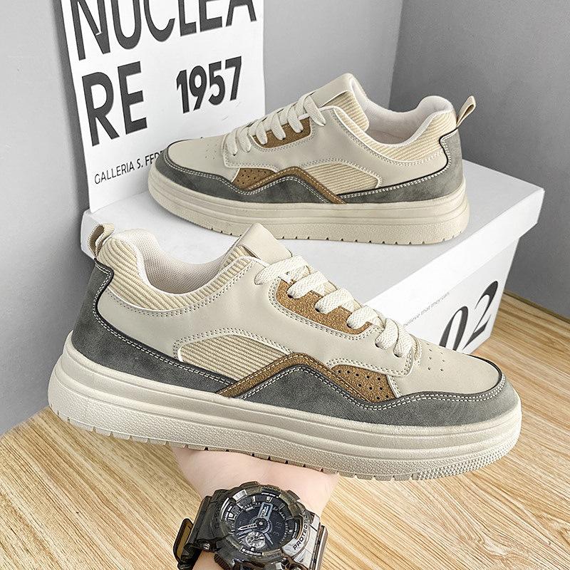 Fashion 2024 Spring Autumn New Thick Bottom Casual Shoes Fashion Outdoor Sports Shoes Trend Low-top Lace-up Plate Shoes Shoes for Men
