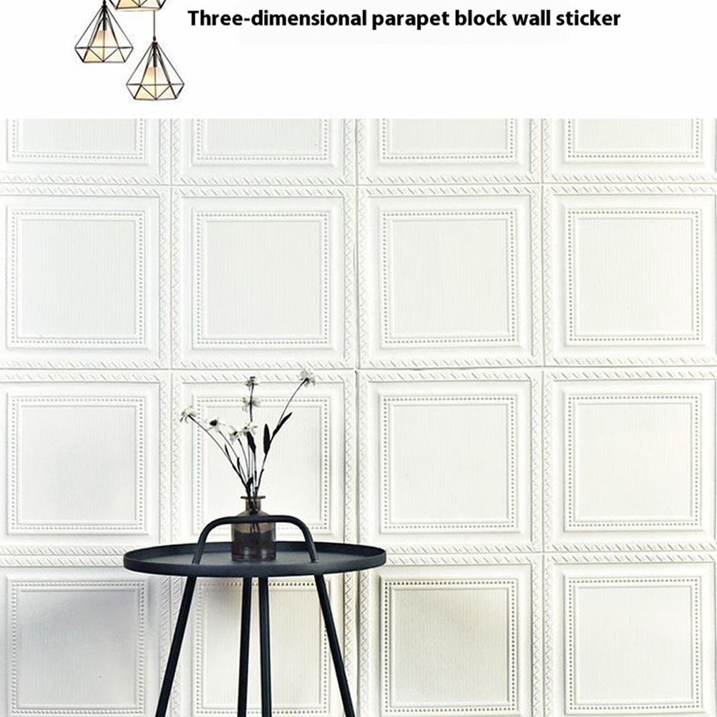 10piece Self Adheve Ceiling Tiles Waterproof Foam Panel For DIY Home Decor 3d Foam Wall Sticker