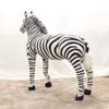 Zebra Plush Animal Crosing Soft Giant Stuffed Horse Realistic Hukelma Sweaty Lusama Plushie Toy Doll For Kid Gift Cuddly Fluffy Huggable Kawaii