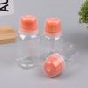 1Pcs Round Square Empty Plastic Sauce Squeeze Bottles Refillable Condiment Containers With Graduated For Salad Dressing Bbq Oils