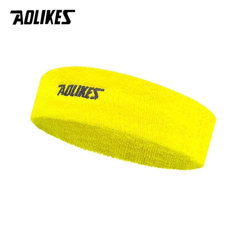 Aolikes High Quality Cotton Sweat Headband For Men Sweatband Women Yoga Hair Bands Head Sweat Bands Volleyball Tennis