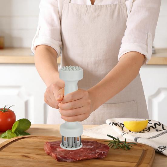 Ac pentru frăgezit carnea cu protecție de siguranță retractabilă Vită Curcan Pui Friptură Ace ascuțite din oțel inoxidabil Instrument pentru frăgezit carnea