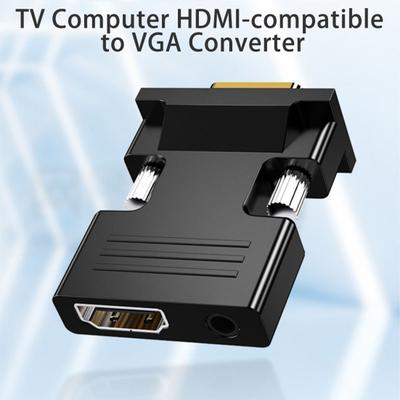 VGA konvertor Není potřeba ovladač Podpora audio výstupu Vysoká rozlišení Široce kompatibilní Plug-and-Play TV Počítač Kompatibilní s HDMI na VGA