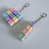 Macaron Keycap Button Keychain: Creative Keyboard Pendant Toy