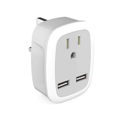 Multifunctional US To European/UK/IT/for CH Travel Plug Adapter with 2 USB 3 In 1 Travel Plug for US EU UK Italy Switzerland