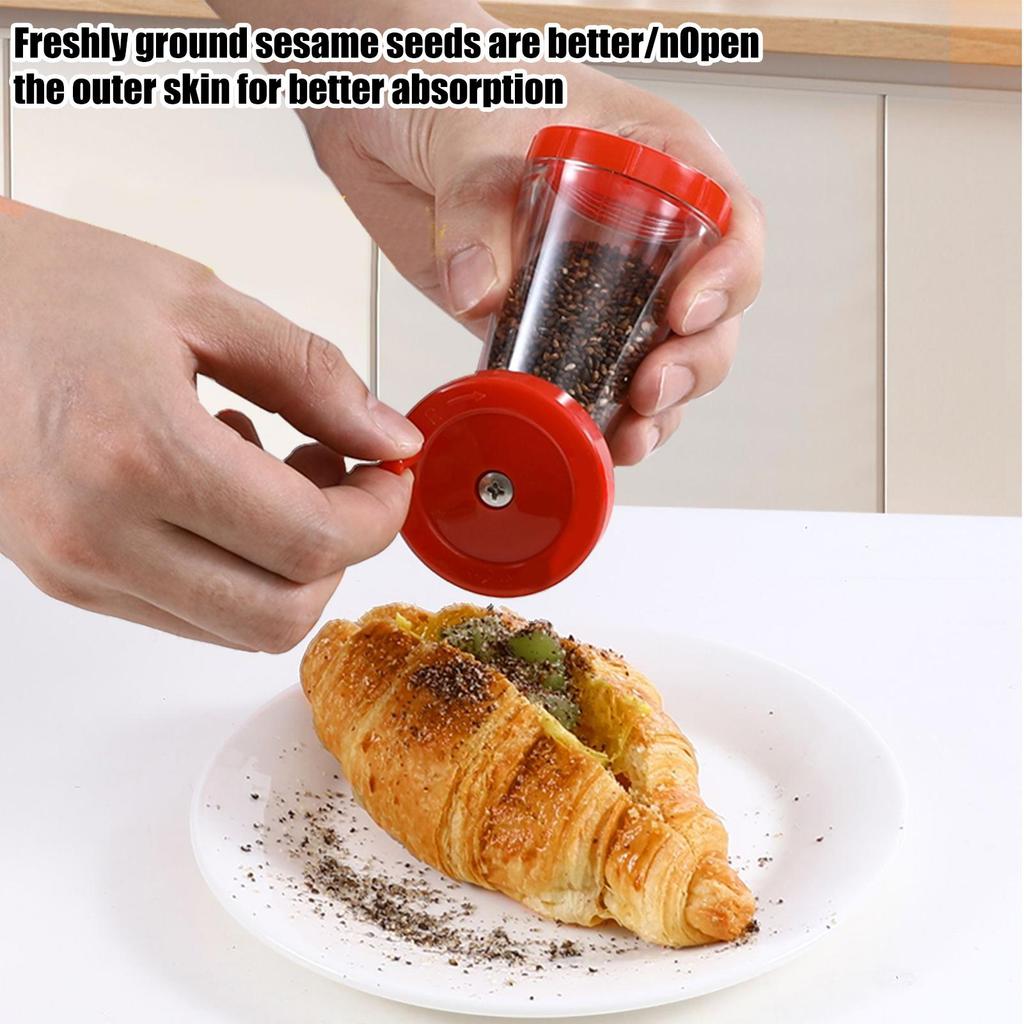 Sesame Grinder Hand Seasoning Crusher Tool Manual Salt Or Pepper Grinder for Apartment Restaurant Home Kitchen Salt Pepper