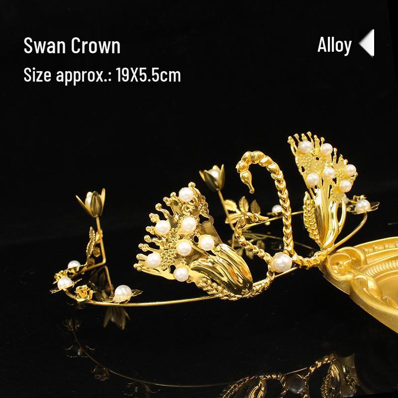 Queen Crown Cake Topper for Adults & Children - Gypsophila Pearl Birthday Decoration