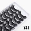 20pcs False Eyelashes Set Natural Style Lightweight Soft Synthetic Fiber Lashes for Daily Wear Reusable Eye Makeup Accessory
