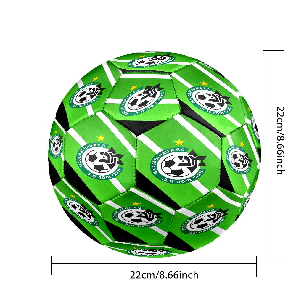 Maccabi Football Club Printed Size 5 Soccer Balls, High-Quality, Anti-Slip, Protective Football, A Unique Gift , Birthdays, Christmas Gifts