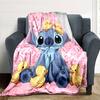 1pc S-Stitch2 Blanket, Gift, for Men and Women, Soft Blanket, Good for Sofa Bed Couch Travel, Lightweight Flannel Blanket