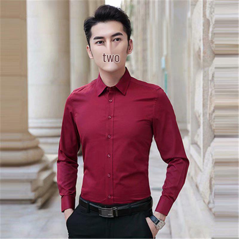 Herren Slim Fit Langarmhemd Schwarz - Business Formal, Bügelfrei, Übergröße verfügbar 2XL gray