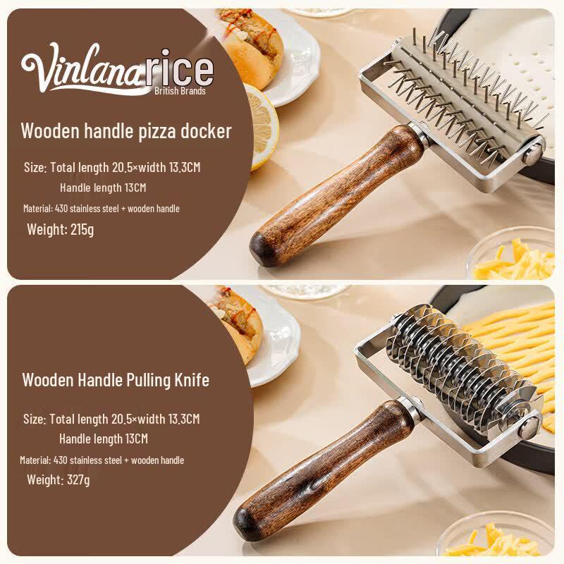 Stainless Steel Lace Edge Pastry & Pizza Roller Cutter