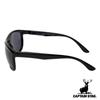 Captain Stag Sunglasses with Plastic Men's Case, Frame, Black, CS-012-1-EH-72