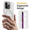 For iPhone 16 Pro Max Case Compatible with MagSafe Kickstand PC+Silicone Phone Cover
