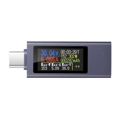 USB Charging Analyzers Convenient Data Displays Portable Charging Tool Easy Monitorings Aluminum for Easy Assessment