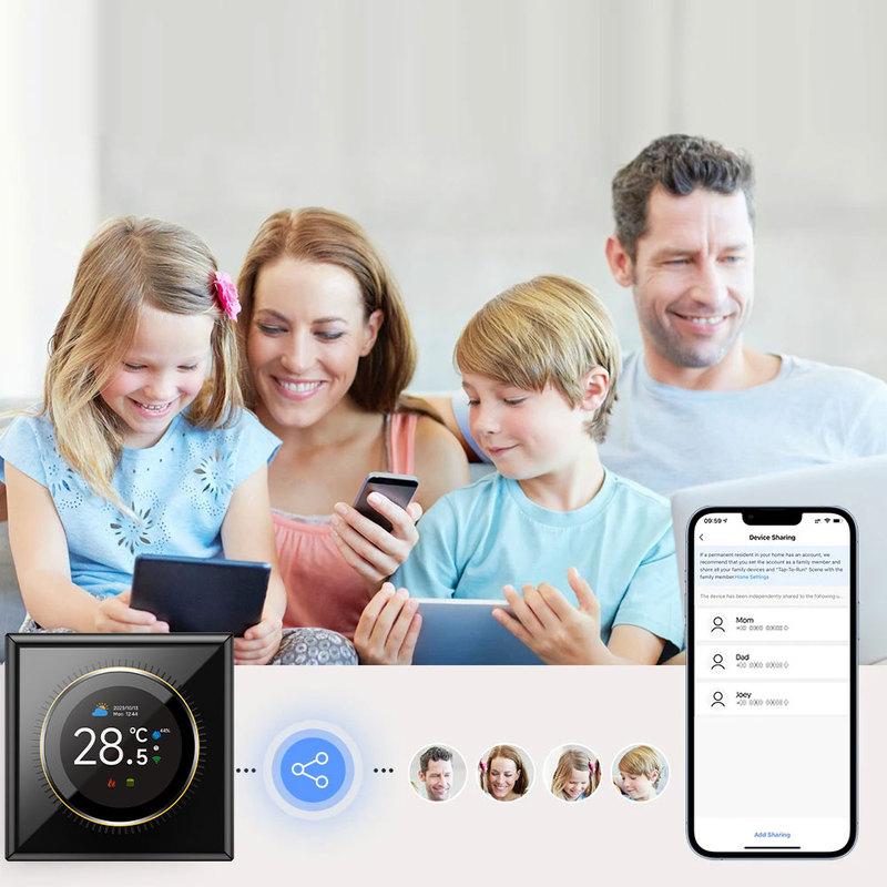 Tuya WiFi Smart Knob Thermostat Underfloor heating, water-gas boiler, household room, programmable thermostat Works with tuya