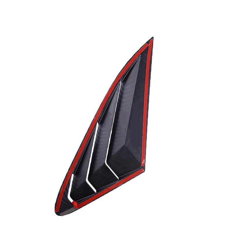 For For KIA Optima K5 - Car Rear Louver Window Side Shutter Cover Trim Sticker Vent Scoop ABS Carbon Fiber Accessories