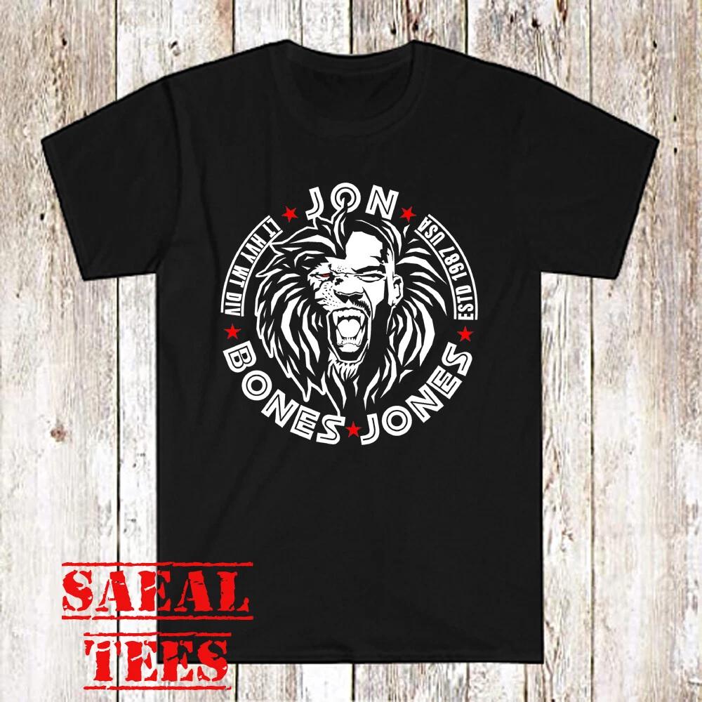 Men s and Women s T-shirts Jon Bones Jones Lion MMA Fighter Champion L