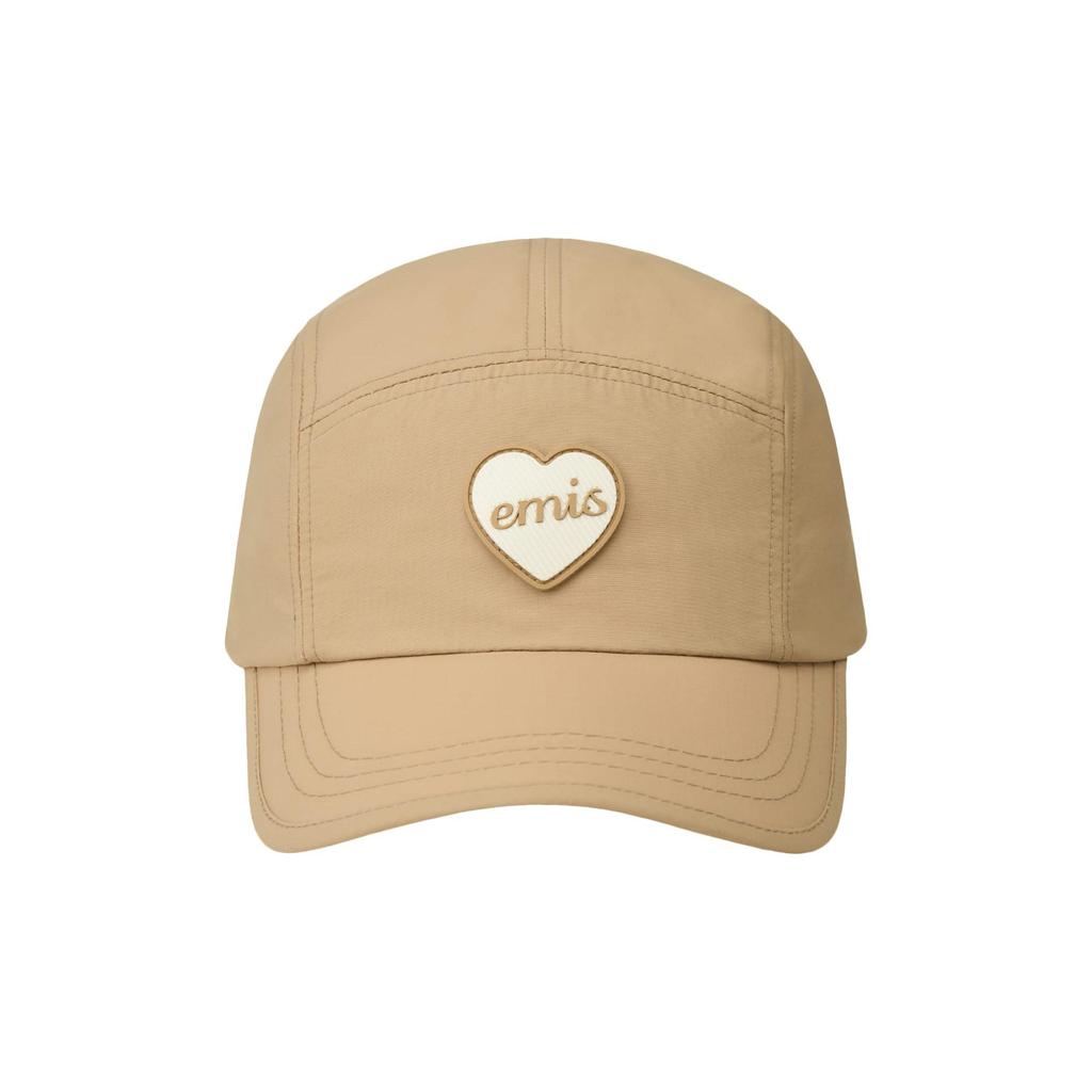 [EMIS] HEART RUBBER PATCH CAMP CAP - 4 Aesthetic Colors