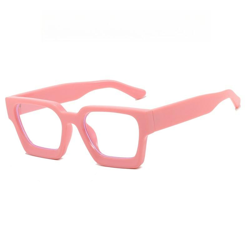 

Square Women s Fashion Flat Glasses Transparent Lenses Retro Casual Suitable for Daily Summer Vacation Accessories