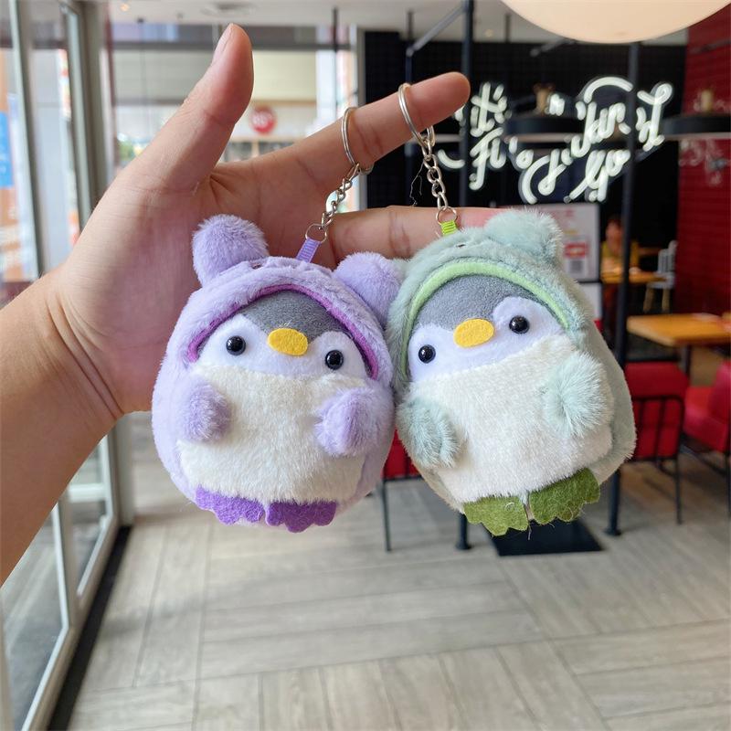 Adorable Penguin Plush Pendant: Cartoon Style Backpack Accessory