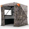 Portable Hunting Blind See Through Ground Deer Blinds 4-5 Person Carry Bag
