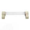Acrylic Drawer Pulls Single Hole Crystal Cabinet Drawer Pulls for Kitchen Cabinets Dresser Cupboard