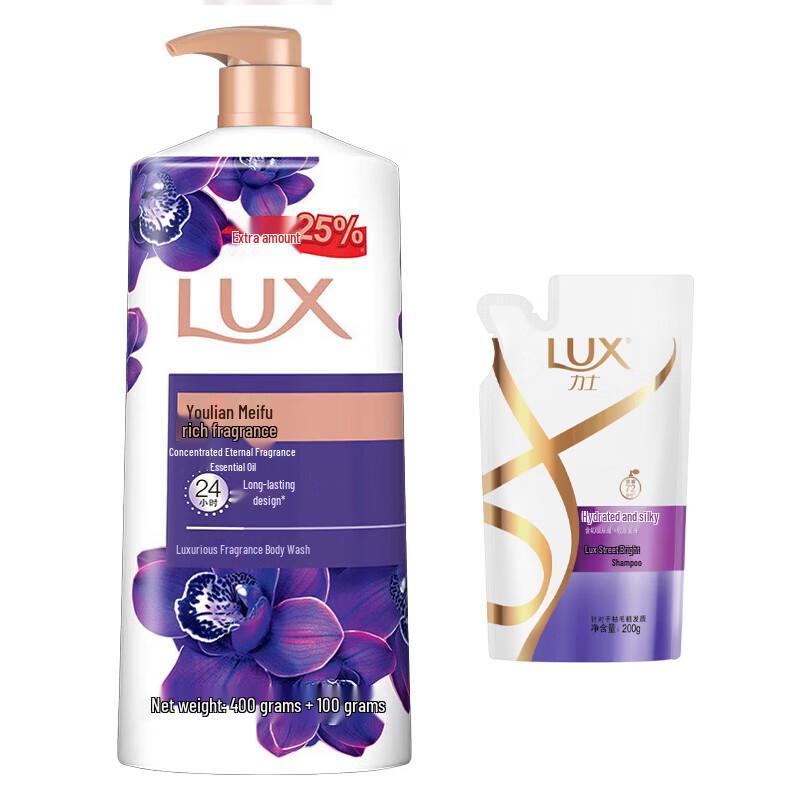 LUX Enchanting Fragrance Shower Gel & Shampoo Combo
