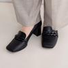 HIMIKO / Himiko / Chain Motif Heel Loafers / 641324 Black 240