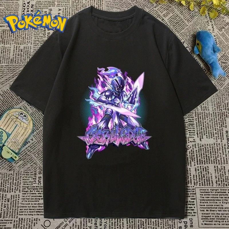 

Pokémon Peripheral Ceruledge Cartoon Print T-shirt Men s and Women s Summer New Y2K Loose Casual Harajuku Short-sleeved Top S