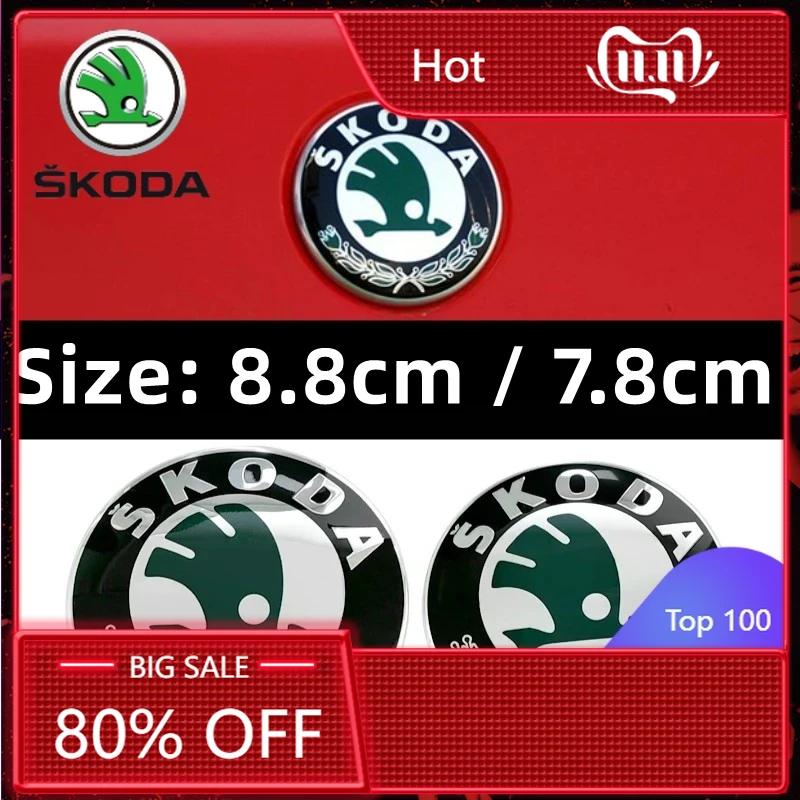 Car Sticker 2025 New Car Rear Front Emblem Trunk Badge Sticker for Skoda Kodiaq Karoq 2 A7 Tour VRS Superb Octavia Yeti Fabia 1