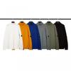 CP Company Style Unisex Knit Sweater With Stand Collar Patch Warm Wool Blend Winter Casual Top