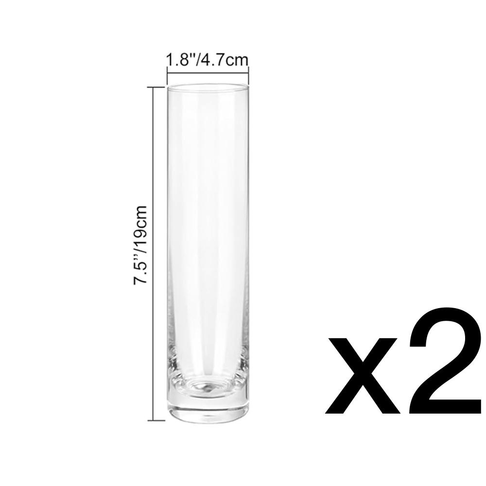 Glass Cylinder Vase, Clear Small Flower Vase, Home Decoration Vase, Party Decoration Vase, Suitable for Wedding Home Decor