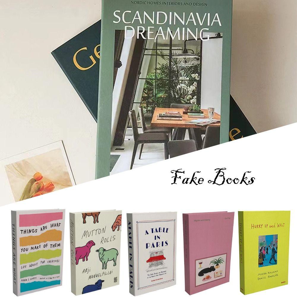 Foldable Model Book Home Decoration Photography Prop Book Fashion Fake Books