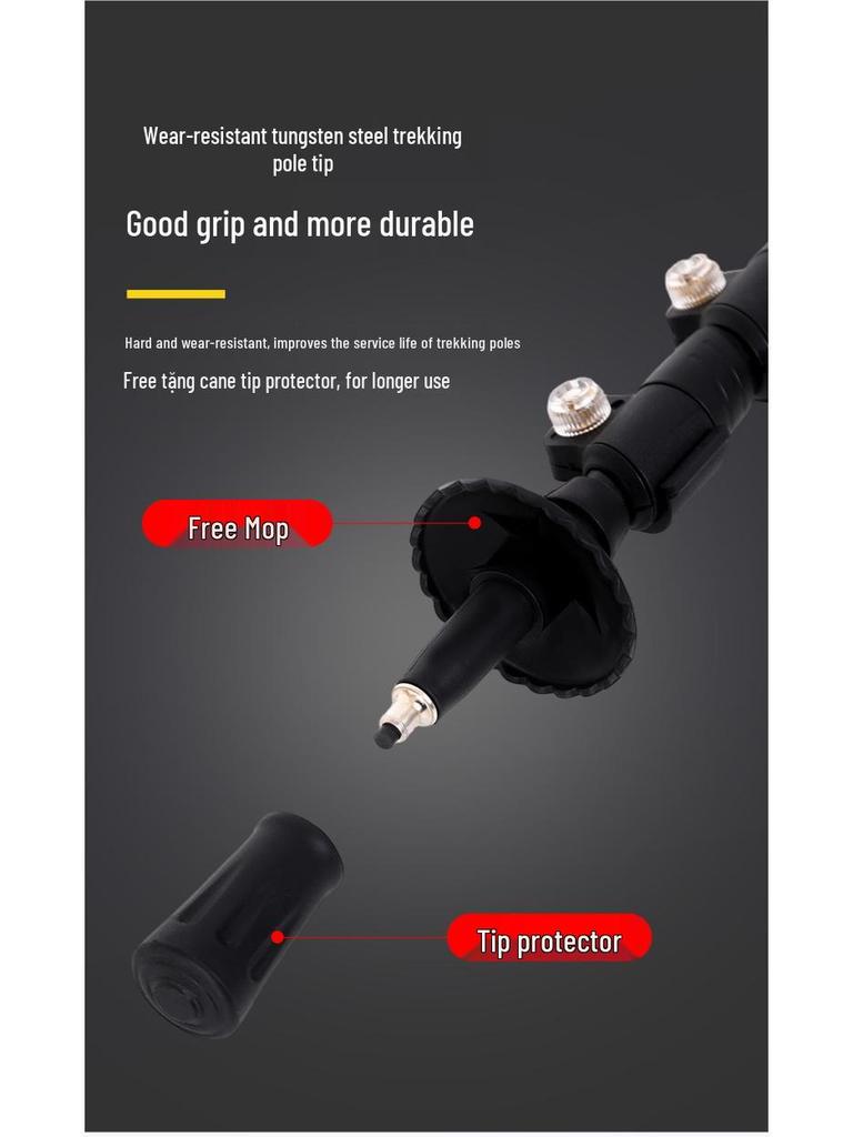 Yunxiang Aluminum Trekking Poles: High-Strength Telescopic Lock, Non-Slip, for Men & Women Outdoor Hiking & Climbing