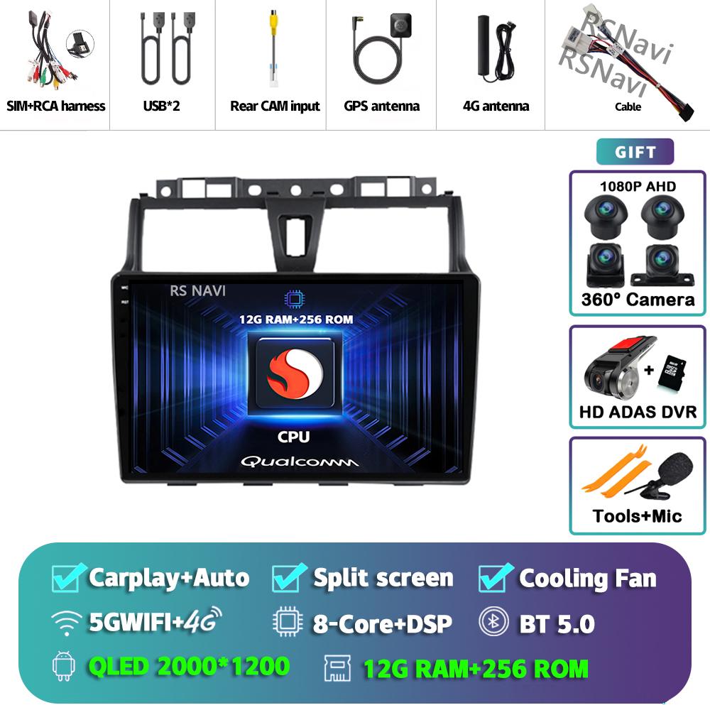 Android 14 Carplay Car Radio For Geely EC7 2014 - 2016 Head Unit 2Din Multimedia Video Player GPS Stereo 360 Camera AI Voice DVD