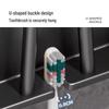 LIEI Suction Cup Wall-Mounted Toothbrush Holder with Mouthwash Cup