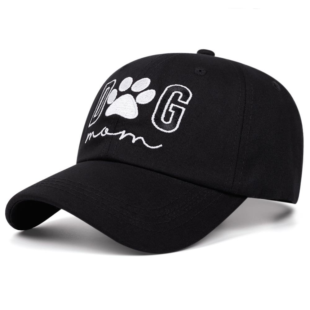 dog mom retro washed letter embroidered baseball cap women men outdoor fashion versatile casual hat