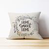 Mancheng-zi Home Sweet Home Pillow Covers 18x18,Farmhouse Throw Pillows,Farmhouse Pillows for Couch,Home Sweet Home Decor,Housewarming Gifts for