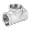 1Pcs 304 Stainless Steel 3 Way Connector Tee Pipe Adapter Fitting DN32 1 1 4