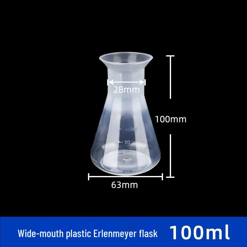 Plastic Erlenmeyer Flask - Triangular Laboratory Conical Flask PP