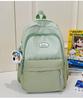Schoolbag Sweet Japanese Literary Plaid Backpack Korean Version Middle and High School Student Computer School Bag Casual Lightweight Versatile 