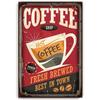 Vintage Coffee Metal Tin Sign Plaque Metal Plate Retro Wall Art Posters For Cafe Bar Pub Kitchen Club Iron Painting Decoratio